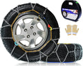 Set of 2 Snow Chains with Auto-Fixing Quick Fit - 1 Min Install