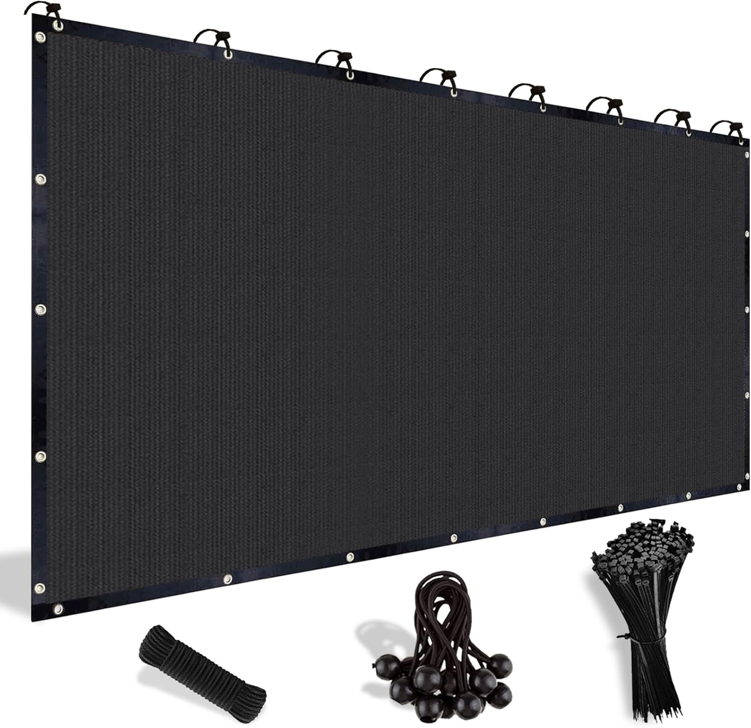 90% Sun Shade Cloth with Grommets for Outdoor Canopy Cover