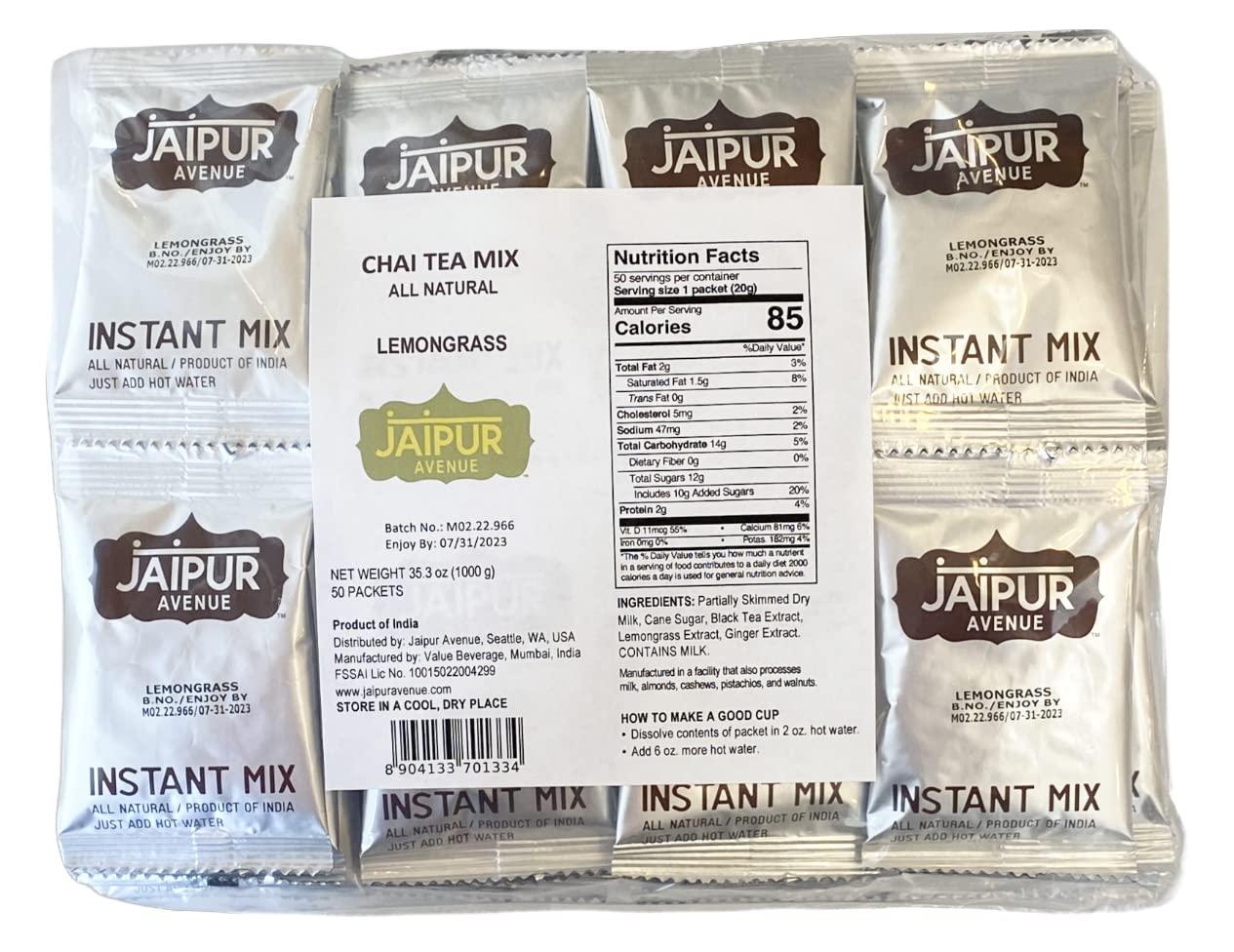 Authentic Lemongrass Chai Tea Mix for Delicious Lattes