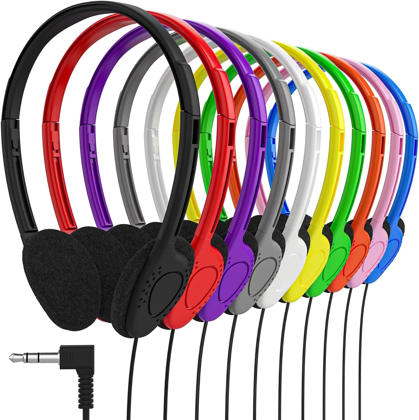 Maeline Bulk Classroom Student Headphones for Kids Learning