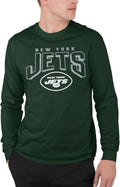 NFL Junk Food Bold Logo Long Sleeve T-Shirt - Comfortable Game Day Top