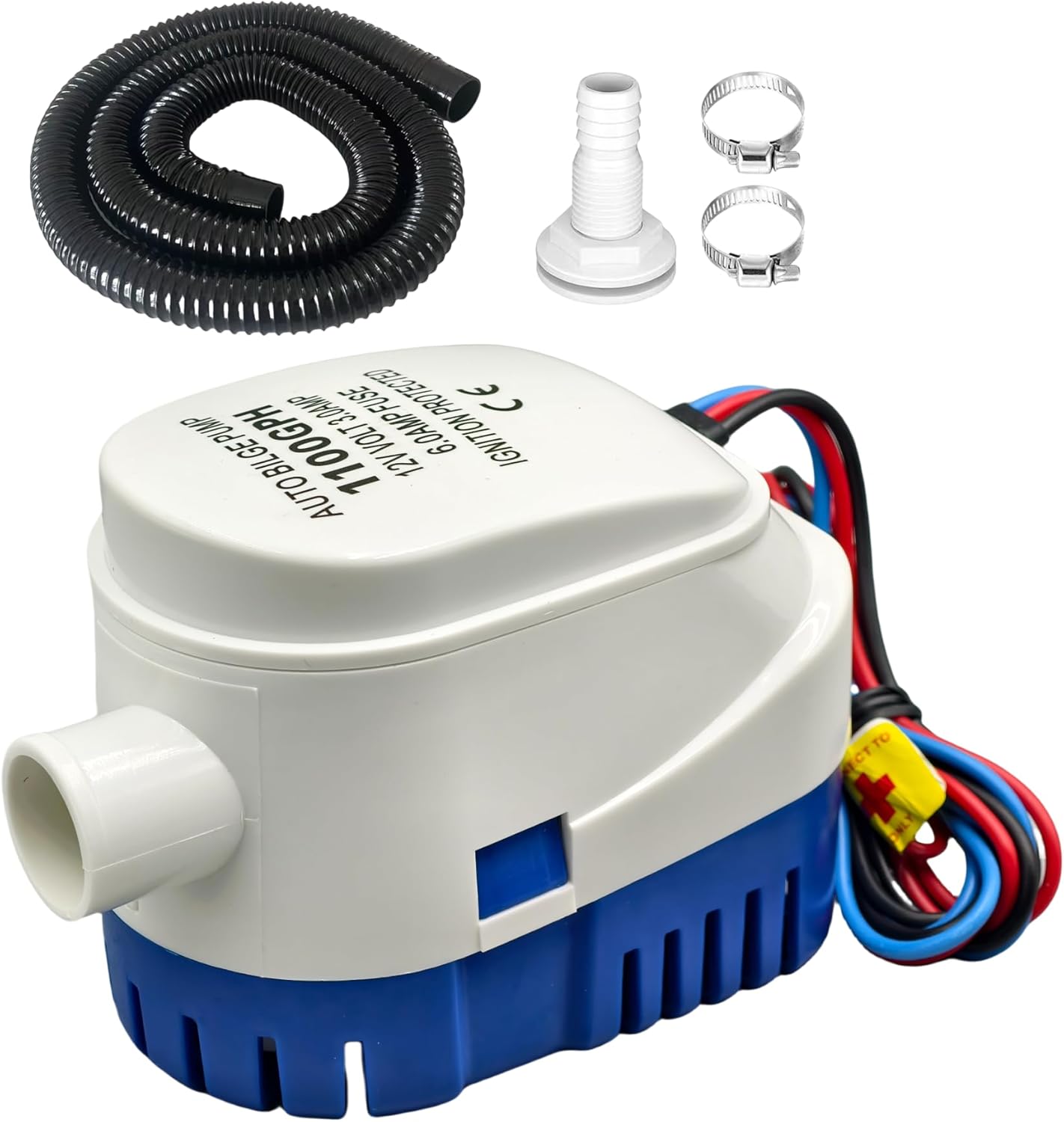 1100GPH Automatic Bilge Pump for Boats, Yachts & RVs