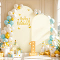 Ivory Arch Backdrop Cover Set of 2 - Stretchy Spandex Backdrop Covers