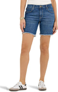 Lee Womens Legendary 7ft Side Slit Denim Short - Classic Mid Rise