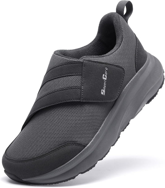 SILENTCARE Diabetic Shoes for Men Extra Wide Slip On Comfort