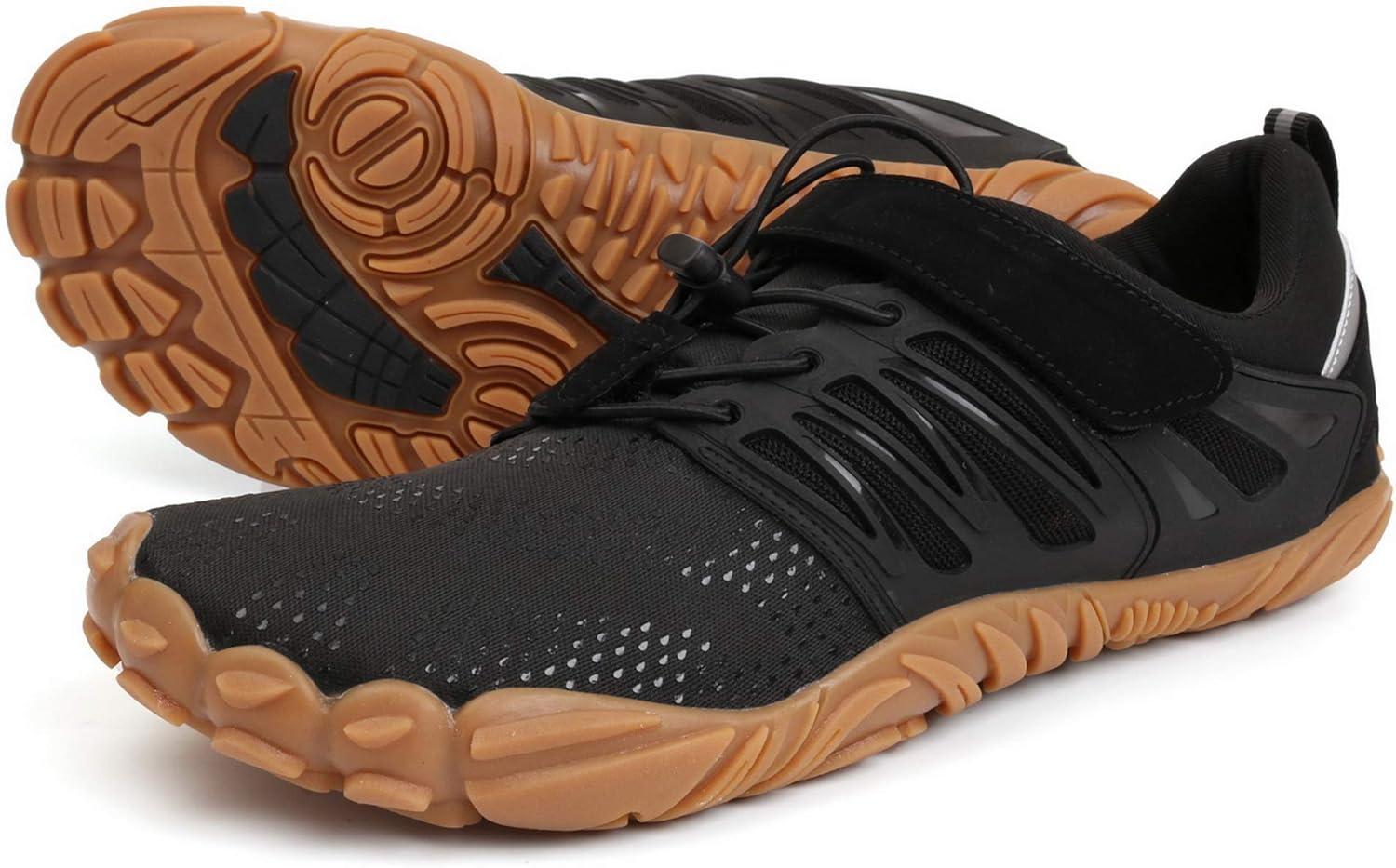 WHITIN Men's Minimalist Trail Runner with Wide Toe Box Design