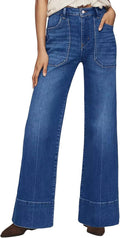 Allimy Women's High Waisted Wide Leg Baggy Jeans - 2025 Trendy Retro