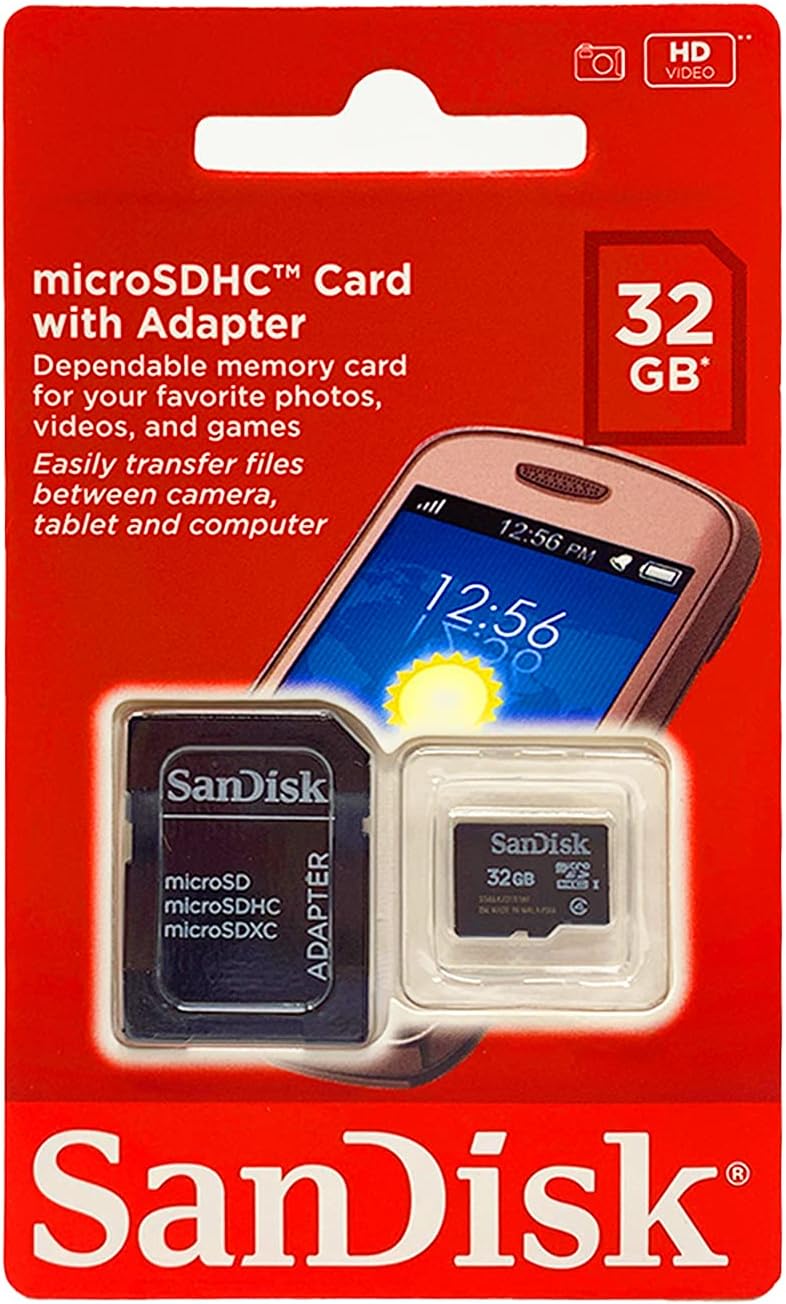 SanDisk 32GB microSDHC Card - Universal Compatibility