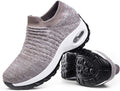 Women's Walking Shoes Sock Sneakers - Breathable Air Cushion Slip-On