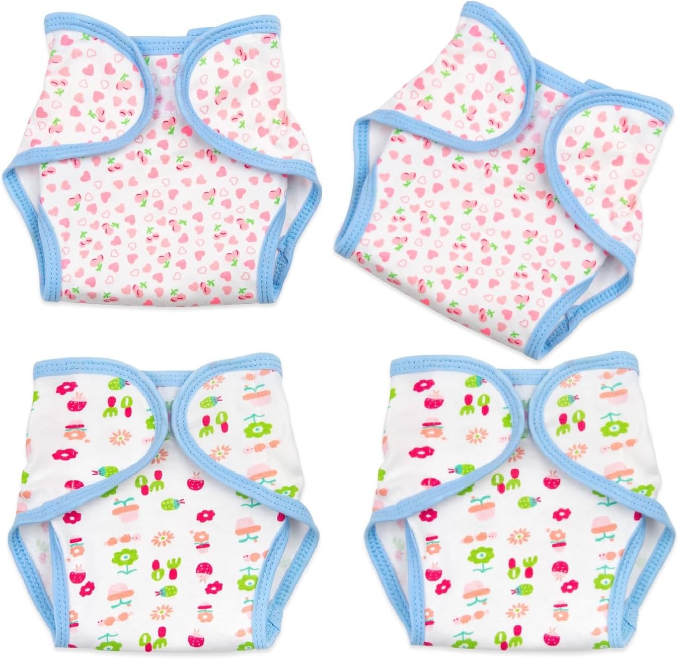 Pedolltree Reborn Baby Doll Diapers 4-Piece Set