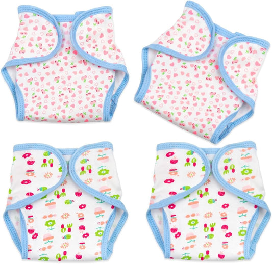 Pedolltree Reborn Baby Doll Diapers 4-Piece Set