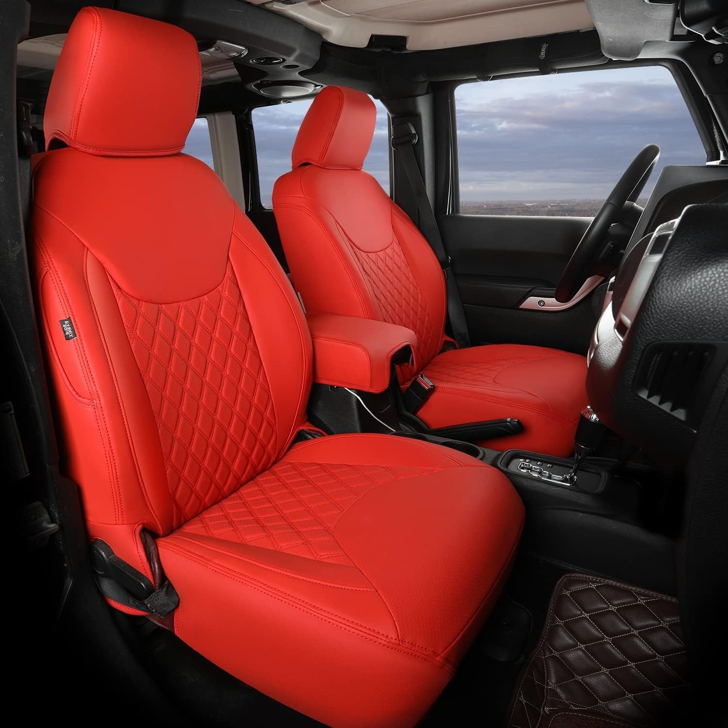 Customized Full Set Car Seat Covers for Jeep Wrangler JK 4 Door