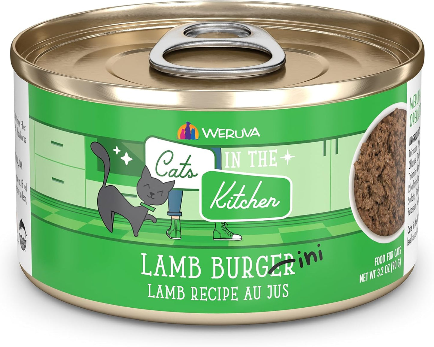 Weruva Cats in The Kitchen Lamb Burger-ini Cat Food Review