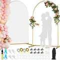 Arch Backdrop Stand and Cover Set 7.2ft Gold Arch - Elegant Event