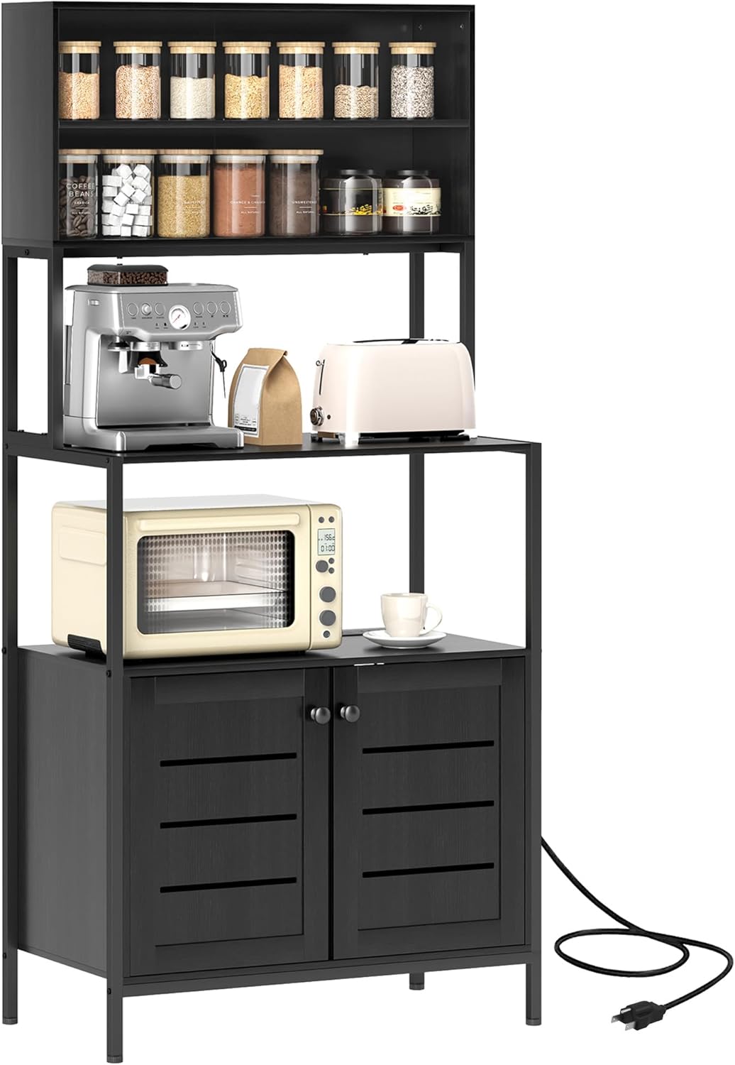 HOMCOM Kitchen Baker's Rack with Power Outlet - Organize & Energize