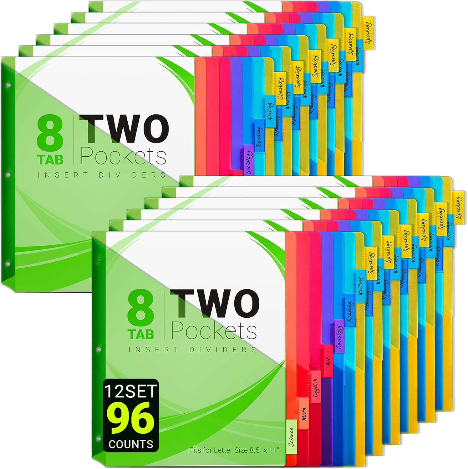 8-Tab Dividers for 3-Ring Binders - Organize with Ease