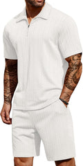 COOFANDY Men's Summer Activewear 2 Piece Outfit for Comfort