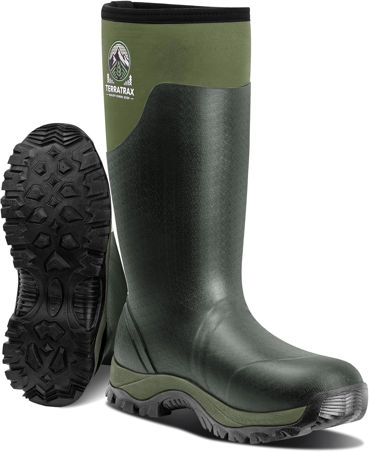Men's Waterproof Insulated Rubber Hunting Boots for All Seasons