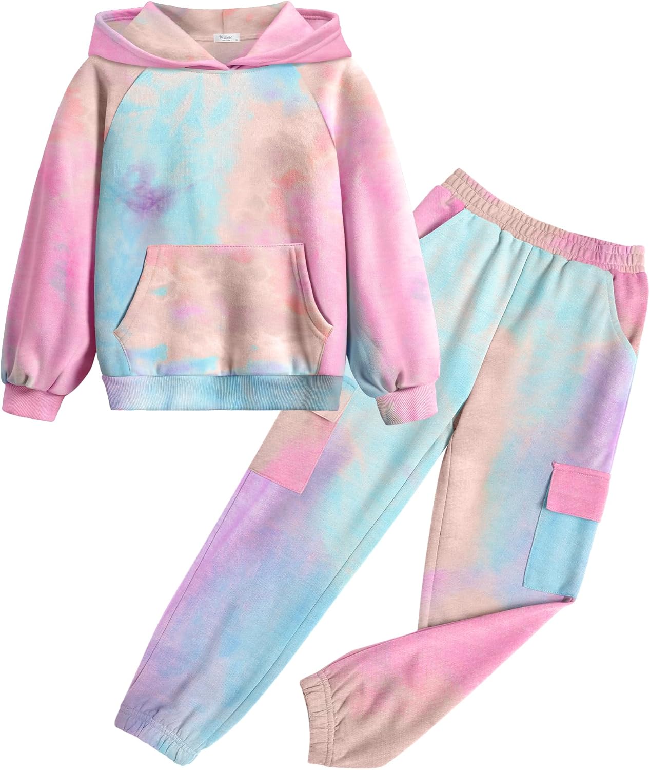 Arshiner Girls Tie Dye Sweatsuits Set for Stylish Comfort