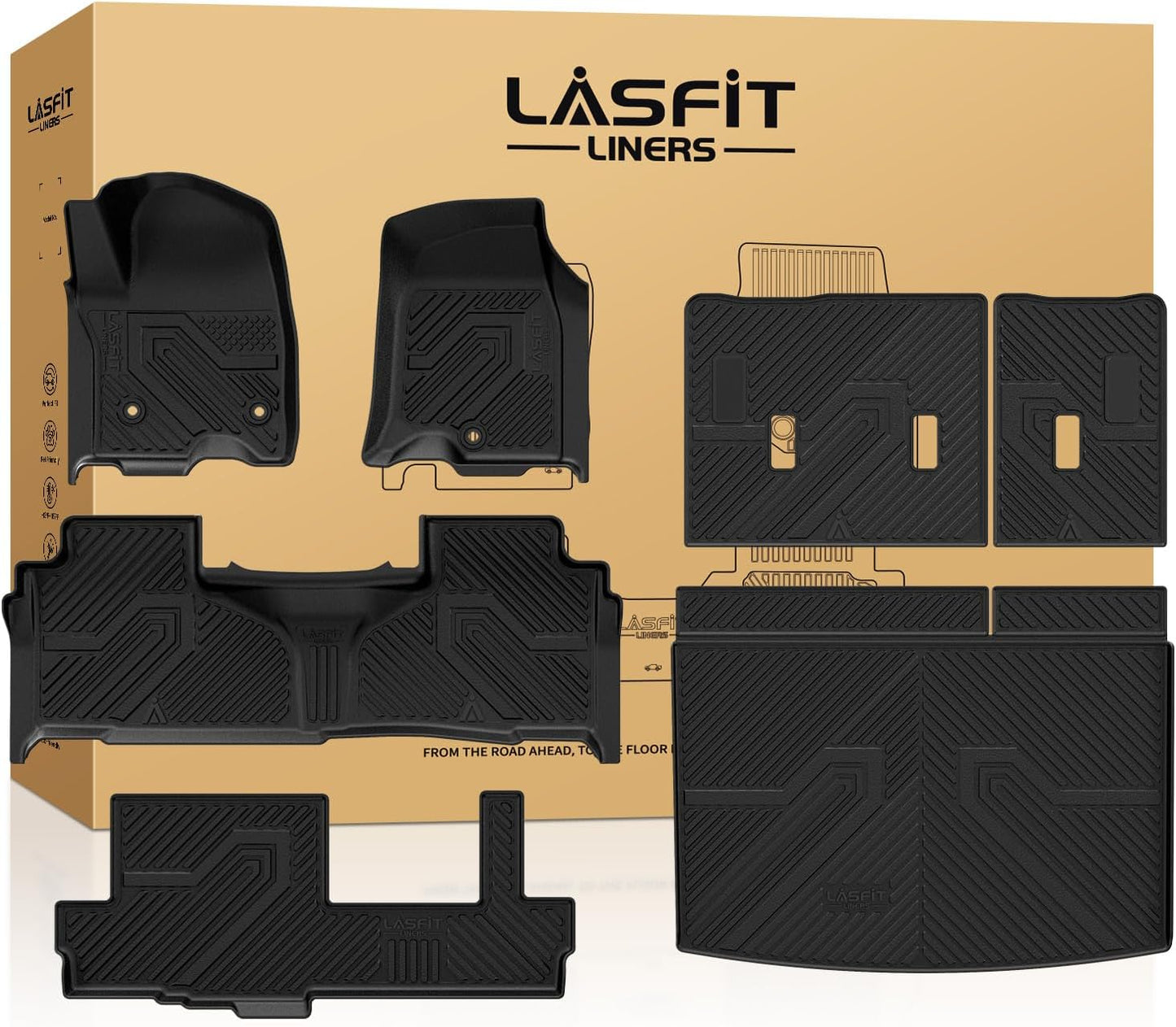 Custom Fit LASFIT Floor Mats for Chevy Suburban & GMC Yukon XL