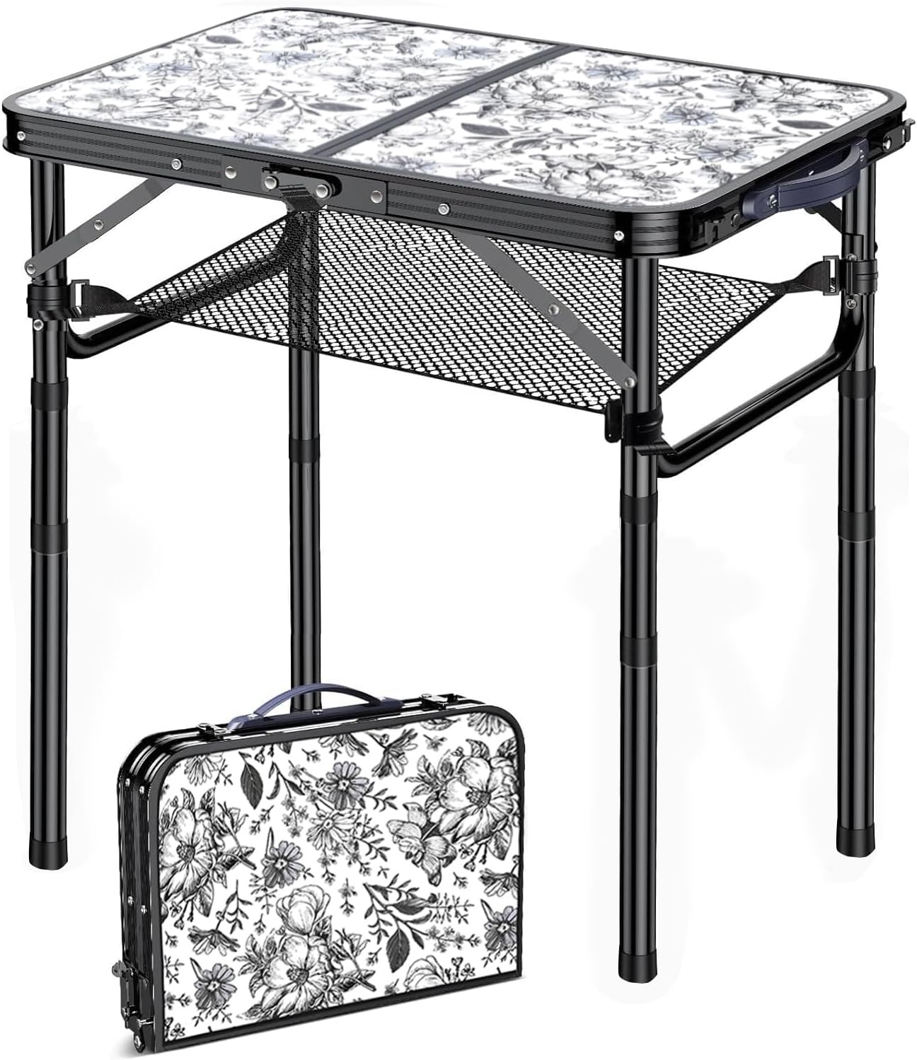 Portable Adjustable Height Outdoor Side Table for Any Space