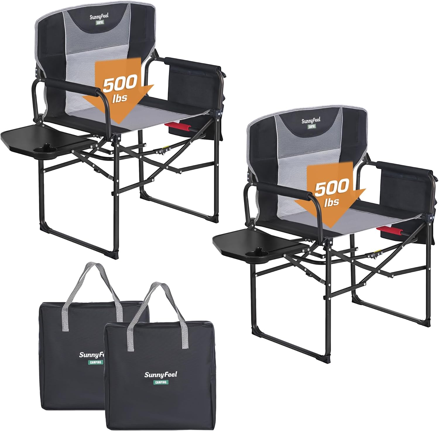 SUNNYFEEL Oversized Camping Directors Chair for Outdoor Fun