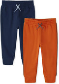 Toddler Boy Active Striped Fleece Jogger Pants 2-pack (Style GVK2)