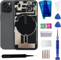 15 Back Glass Replacement with Wireless Charging Flex Cable and Camera