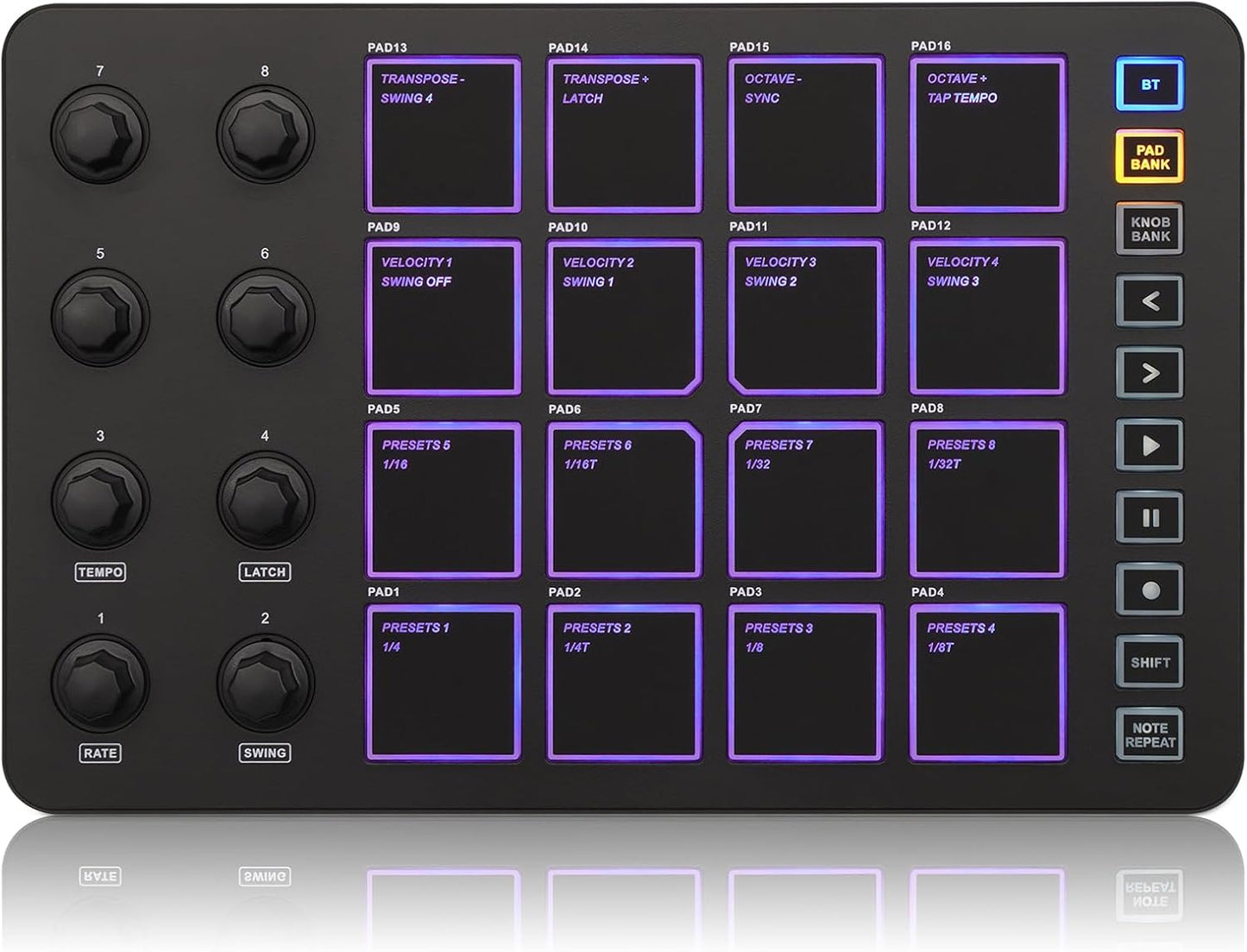 M-VAVE Wireless MIDI Controller Pads for Music Creation