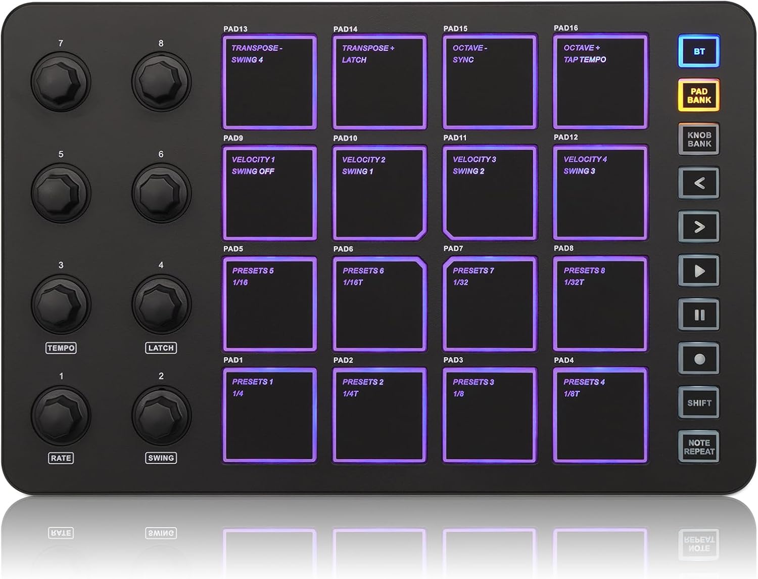 M-VAVE Wireless MIDI Controller Pads for Music Creation