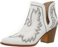 Chic Cutout Cowboy Boots for Women with Comfortable Chunky Heels