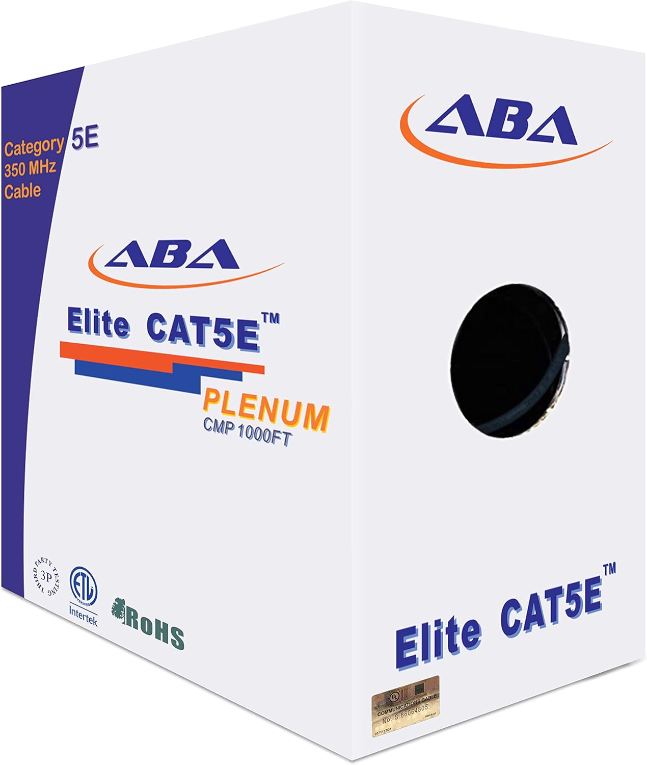 CAT5E Plenum Ethernet Cable 1000ft for Reliable Networking