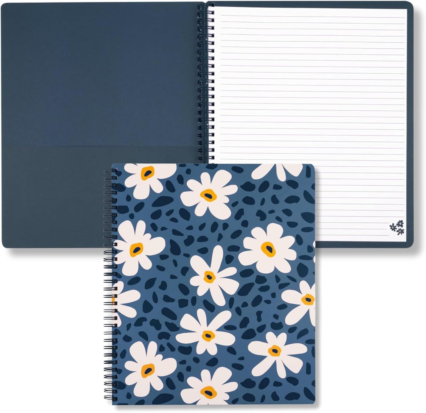 Steel Mill & Co Large Spiral Notebook, Durable Hardcover, College Ruled - 160 Lined Pages!