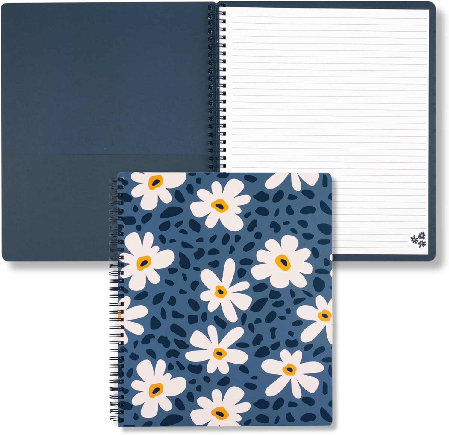 Steel Mill & Co Large Spiral Notebook, Durable Hardcover, College Ruled - 160 Lined Pages!