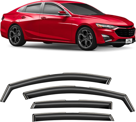 Voron Glass Extra Durable Rain Guards for Chevy Malibu 2016-2025