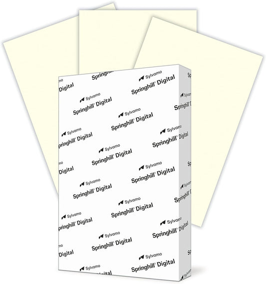 Springhill 8.5 x 14 Cream Copy Paper for Versatile Printing