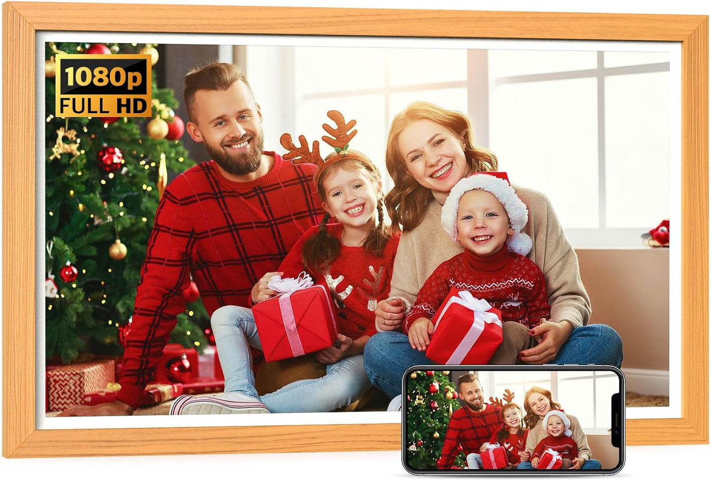 21.5-inch Digital Picture Frame with WiFi for Stunning Memories