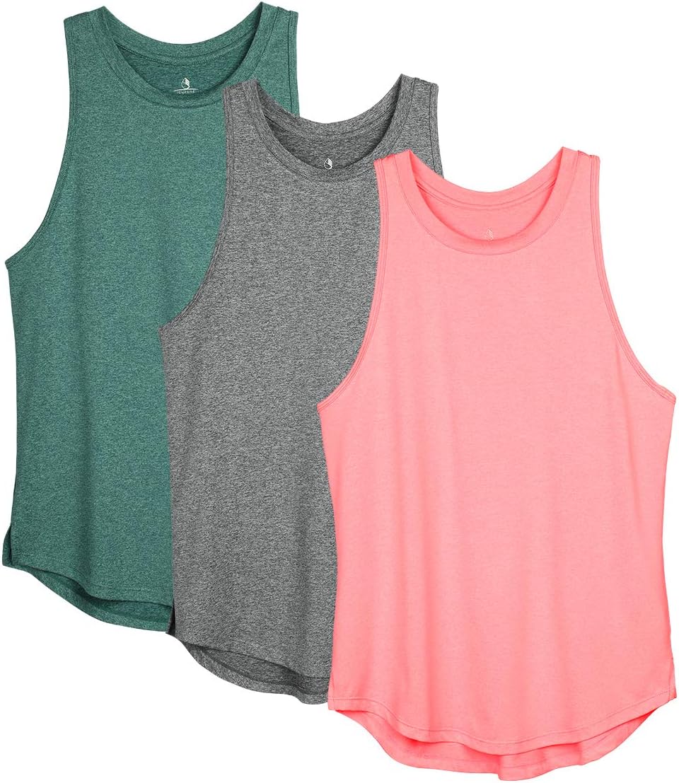 Icyzone 3-Pack Women's Racerback Workout Tanks - Stay Cool & Comfortable!