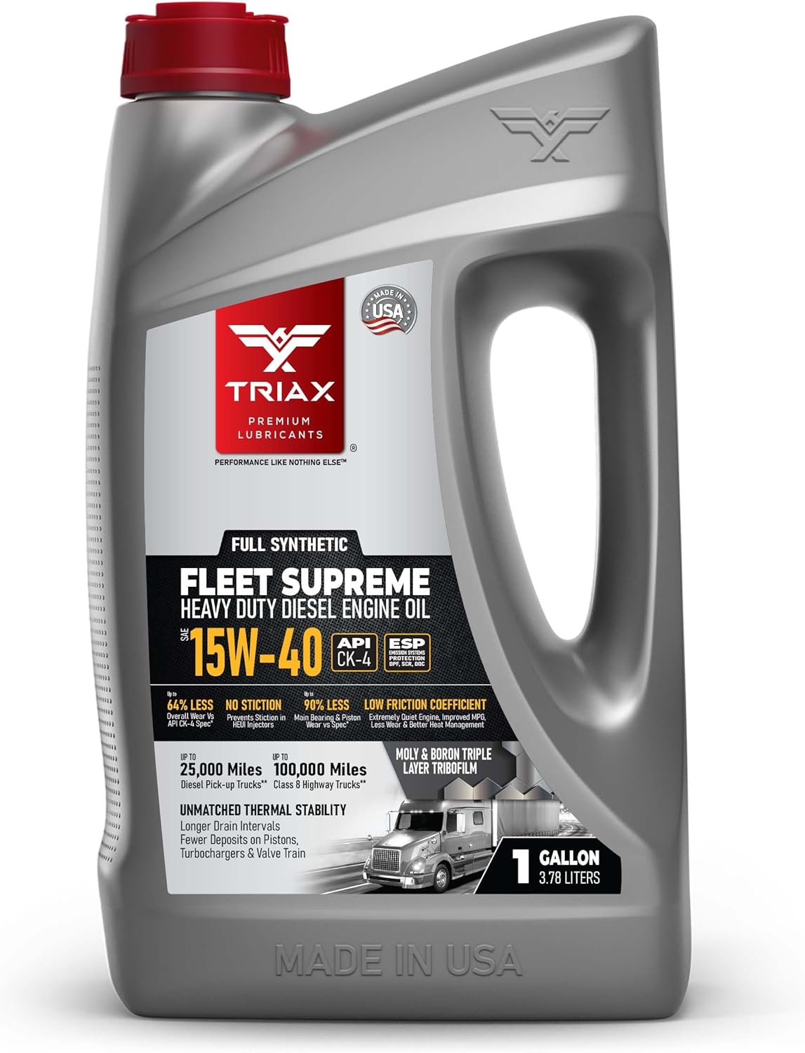 Triax Fleet Supreme 15W-40 Full Synthetic Diesel Engine Oil