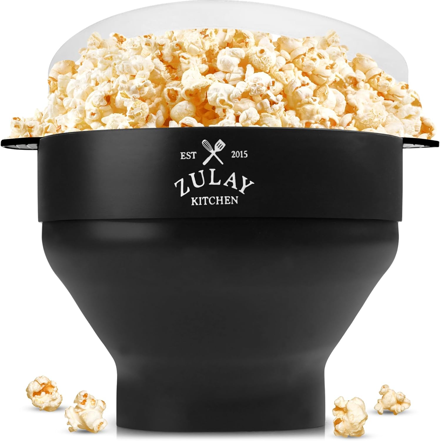 Zulay Collapsible Popcorn Maker - Family Movie Night Essential
