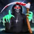 Grim Reaper Halloween Inflatable Yard Decor - LED Lit 7.2ft