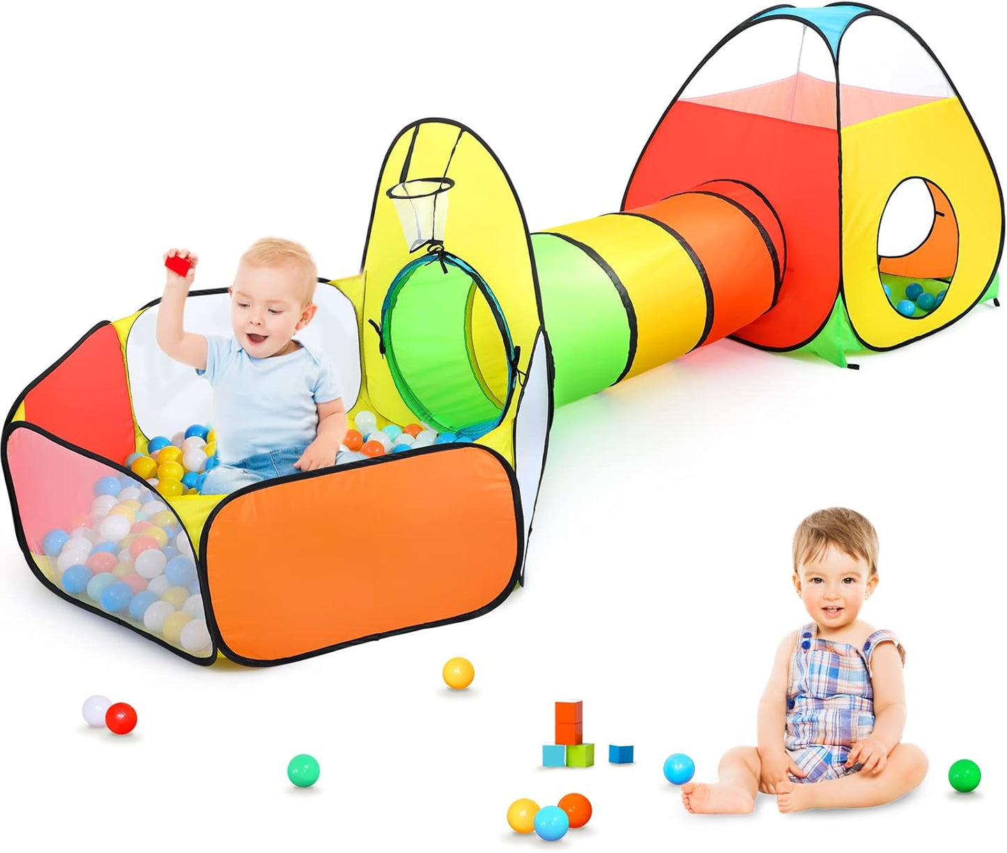 3-in-1 Rainbow Play Tent Set - Hours of Fun!