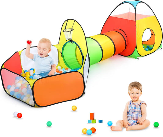 3-in-1 Rainbow Play Tent Set - Hours of Fun!