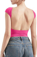 Women Backless Sexy Going Out Top - Double Lined Y2K Tee