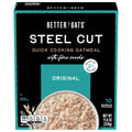 Better Oats Steel Cut Instant Oatmeal Packets - Hearty Quick Breakfast