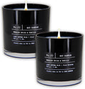 Tobacco, Spice & Vanilla Scented Soy Jar Candle - Luxury 2 Pack