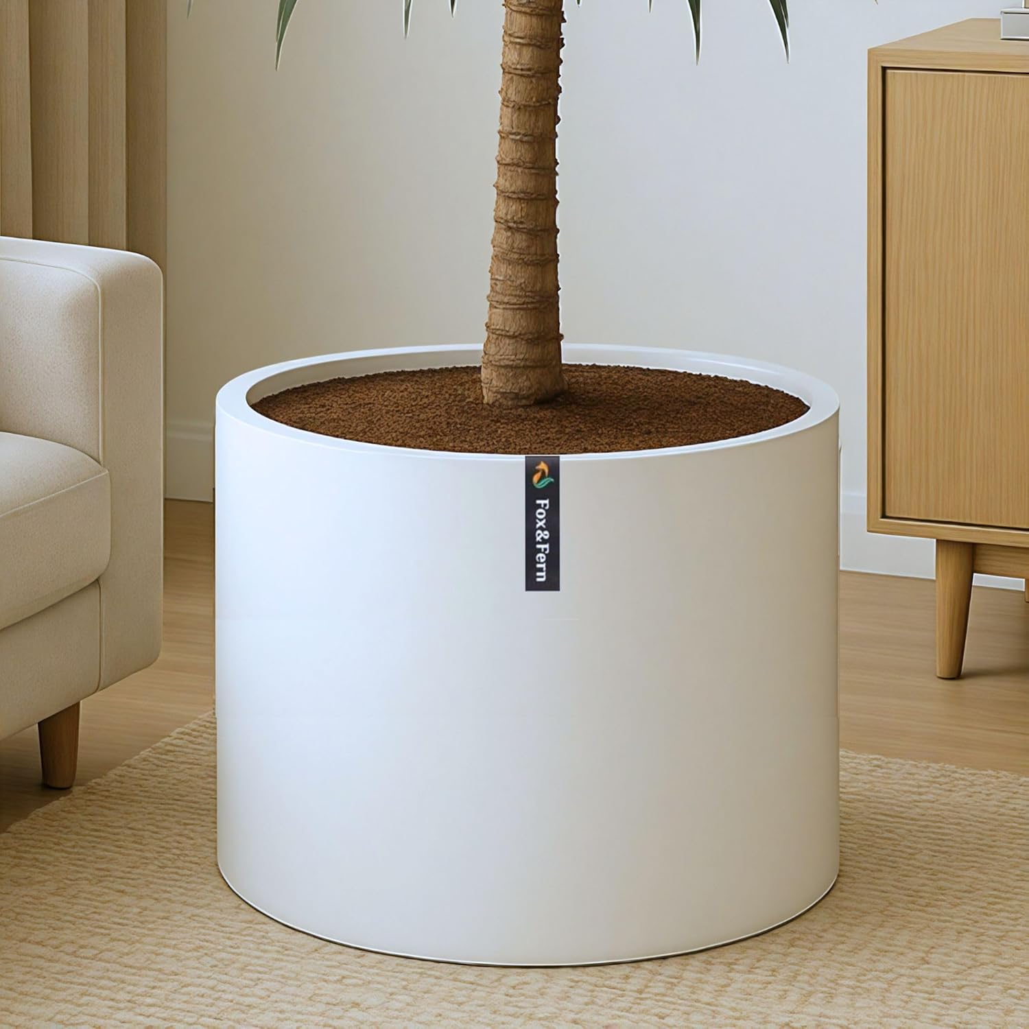 Extra Large Planter 18.7 Inch Lightweight Fiberstone Pot