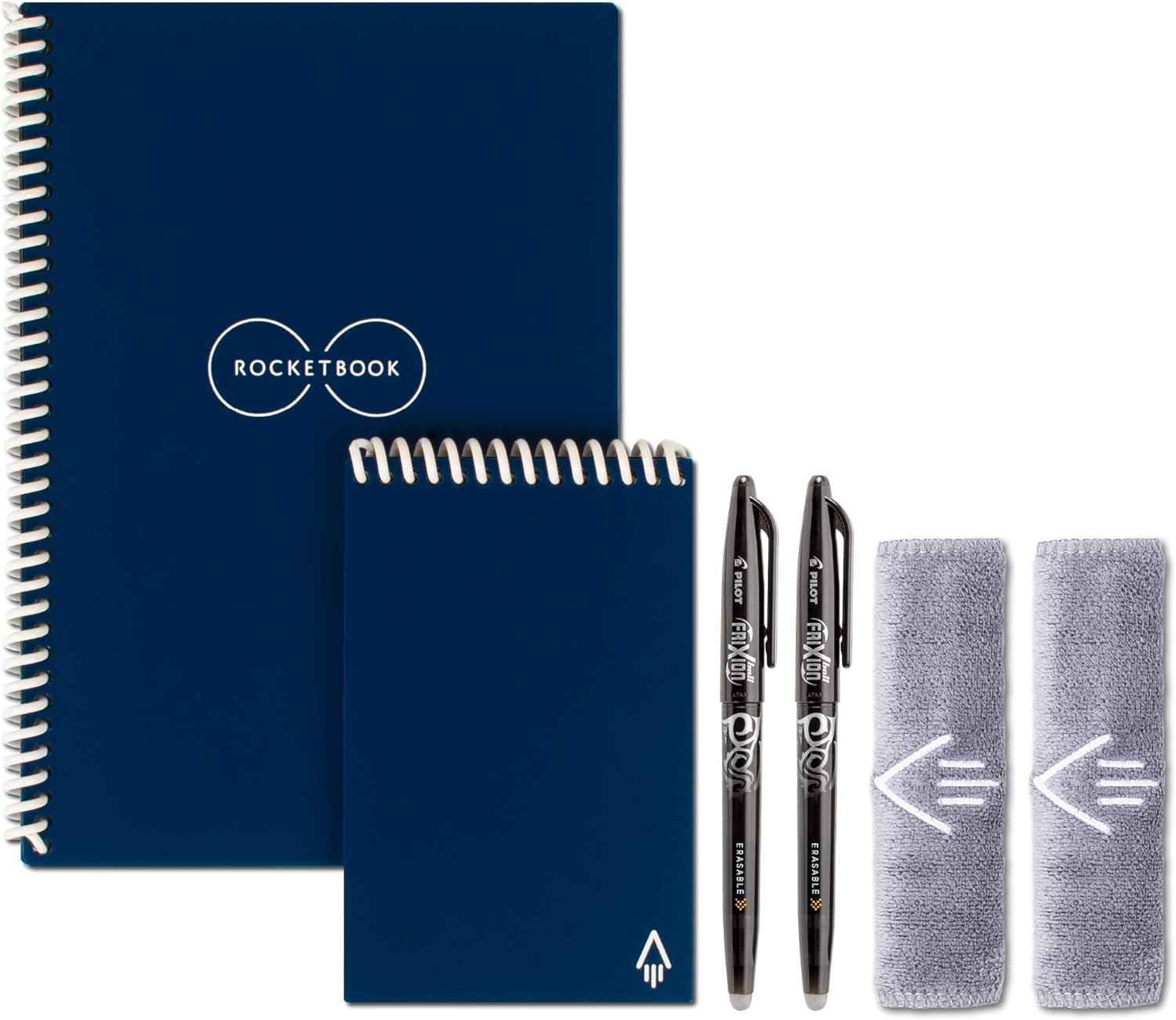 Rocketbook Smart Reusable Notebooks - 2 Pens & Cloths Included