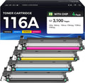 116A Toner Cartridge Set 4-Pack Black Cyan Yellow Magenta - High Yield