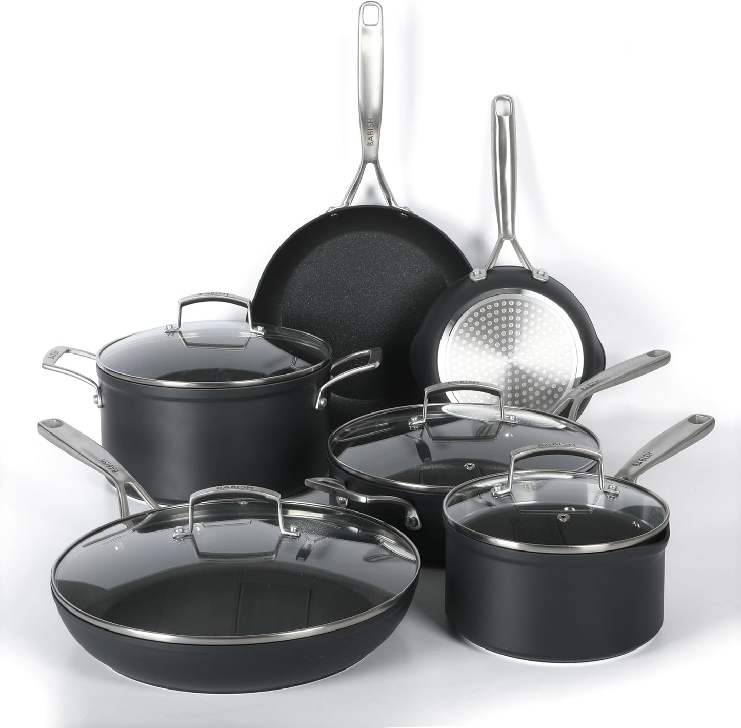 Babish 10 Piece Hard Anodized Non Stick Cookware Set Review